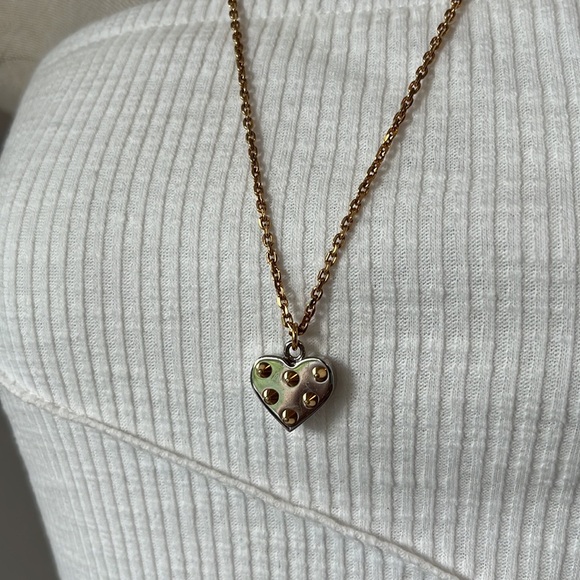 Louis Vuitton spiked heart necklace two tone full inclusion - Picture 8 of 11